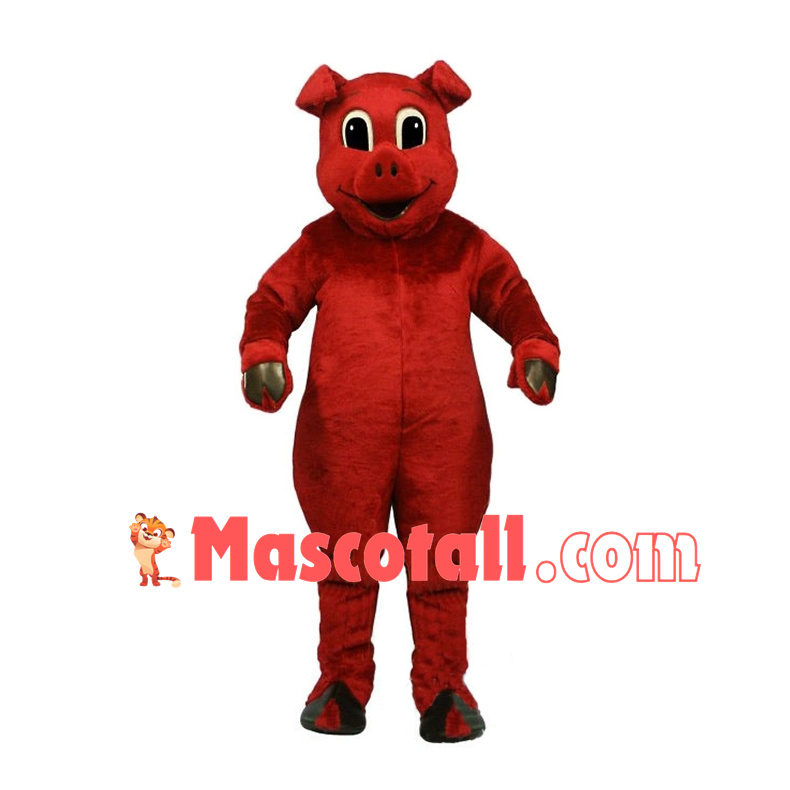 Rudy the Red Pig Mascot Costume	