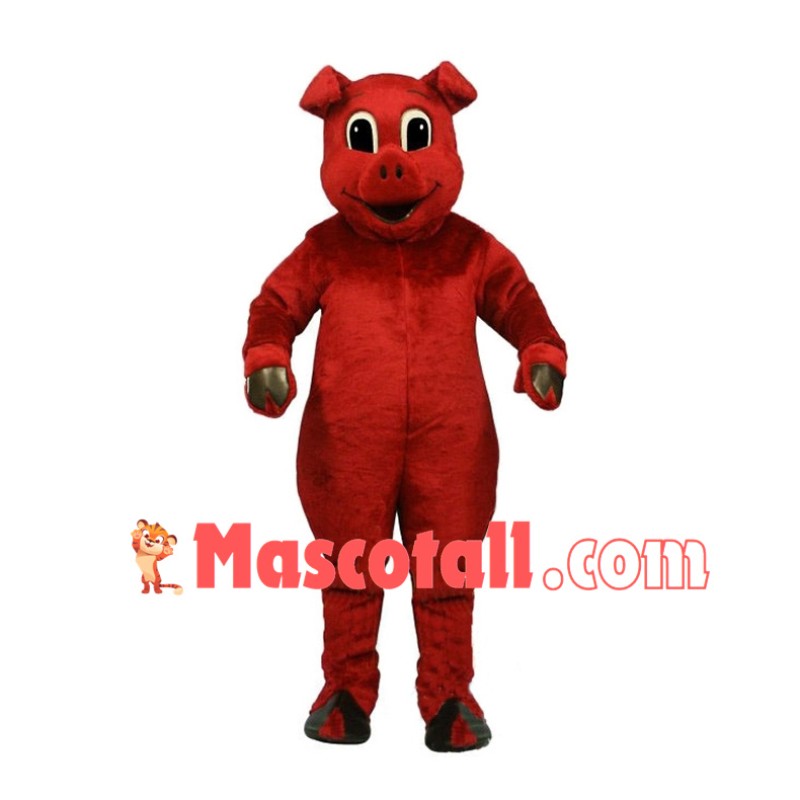 Rudy the Red Pig Mascot Costume	
