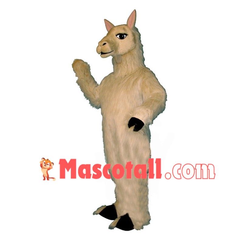 Beige Llama Mascot Costume	