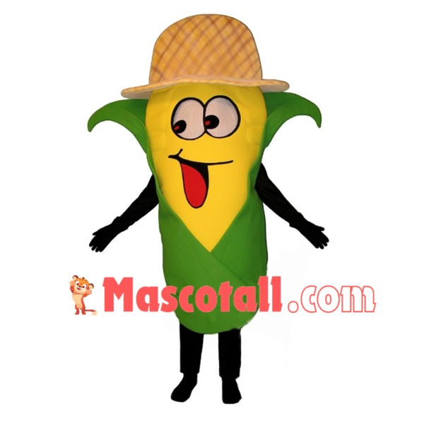 Deluxe Cartoon Corn In Hat Lightweight Mascot Costume 