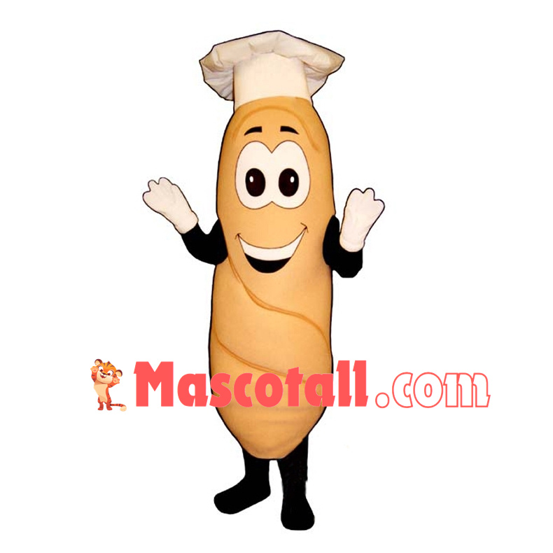Adult Cartoon Chef French Bread Mascot Costume 