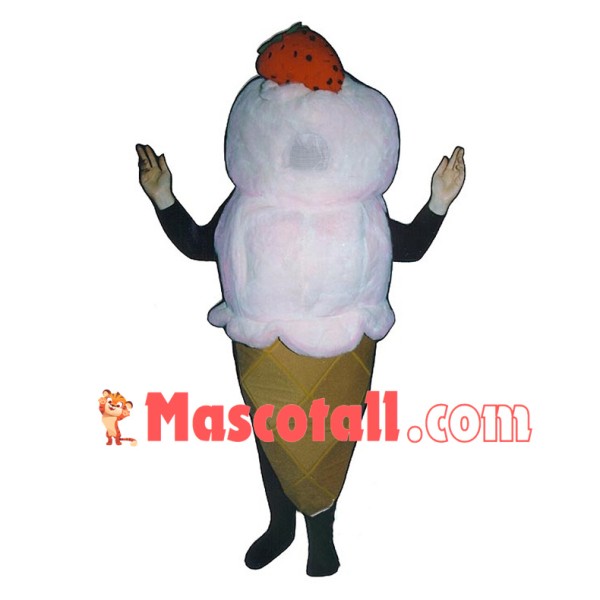 Deluxe Strawberry Ice Cream Double Scoop Mascot Costume 