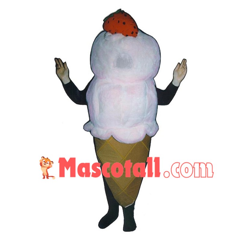 Deluxe Strawberry Ice Cream Double Scoop Mascot Costume 