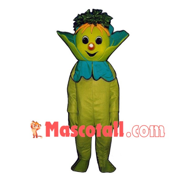 Cartoon Lenny Lettuce Man Mascot Costume 
