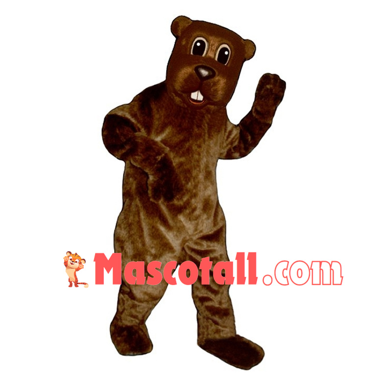 Friendly Brown Beaver Mascot Costume	