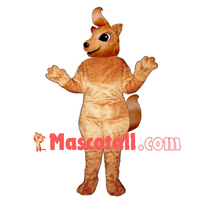 Cartoon Squirrel Girl Mascot Costume	