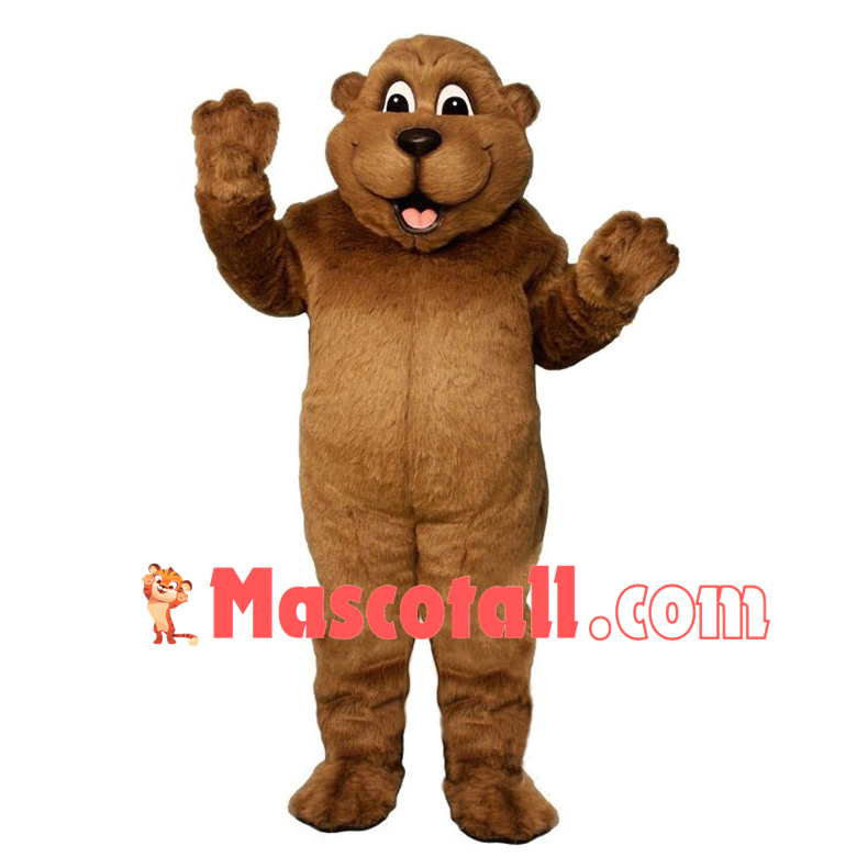 Smiling Groundhog Mascot Costume	