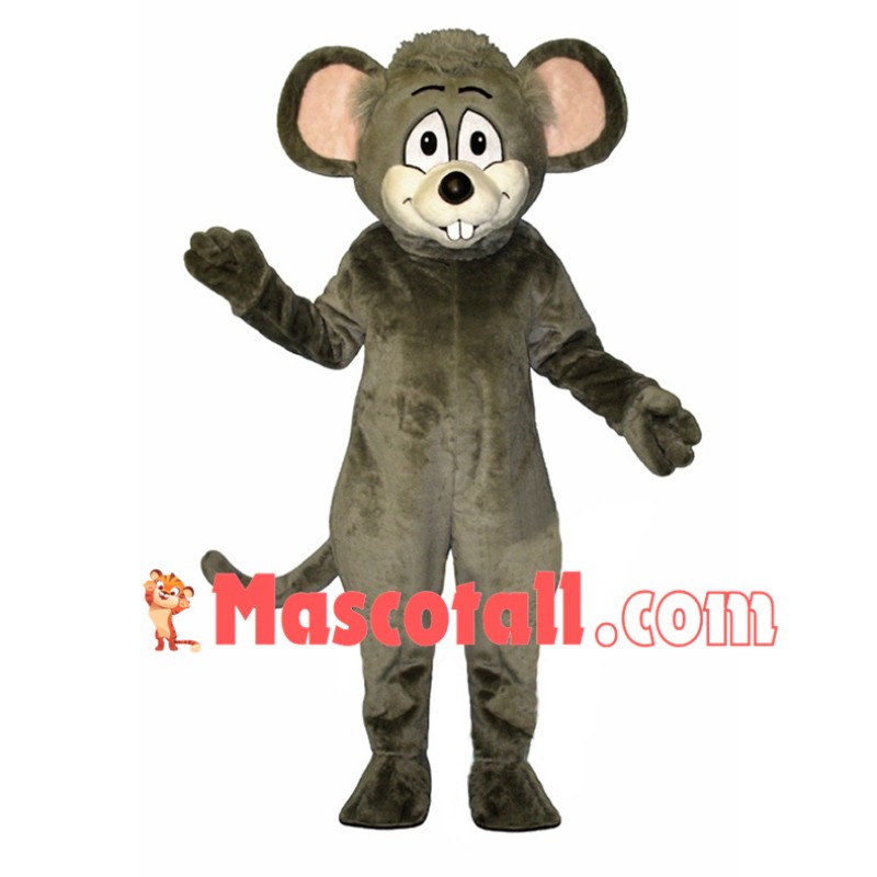 Funny Cartoon Grey Mouse Mascot Costume	