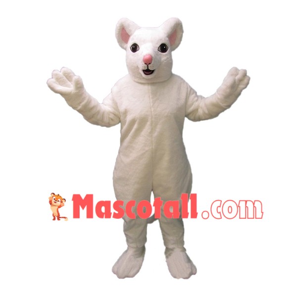 Pet Rat White Rat Mascot Costume	