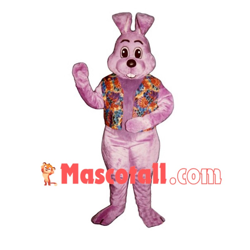 Purple Easter Bunny Mascot Costume