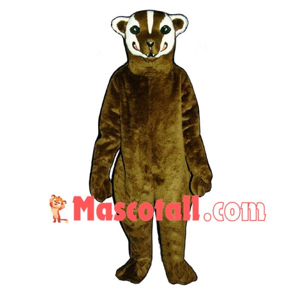 Realistic American Badger Mascot Costume 