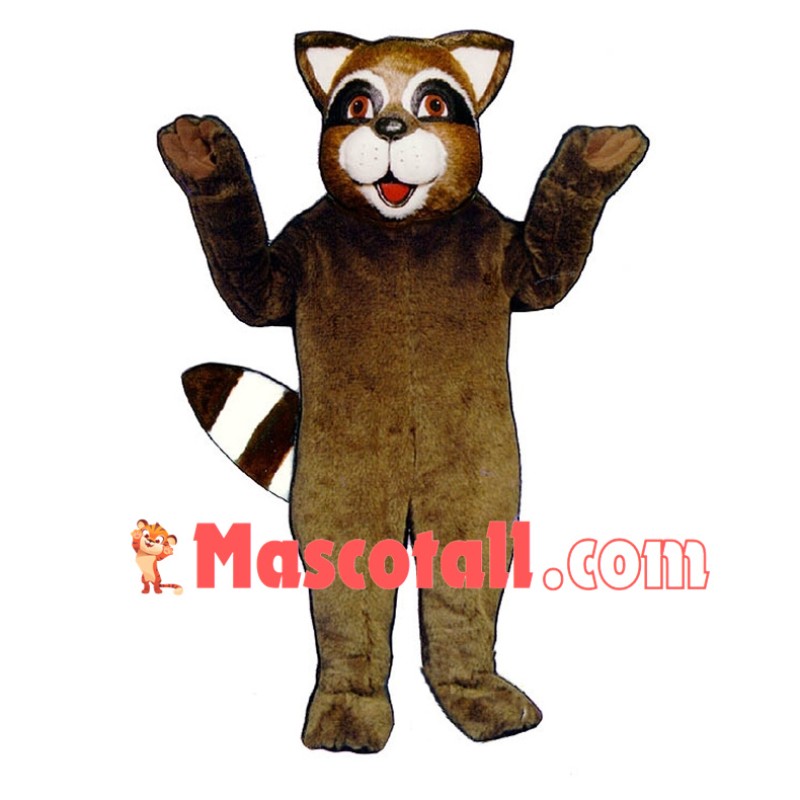 Happy Brown Raccoon Mascot Costume For Adult 