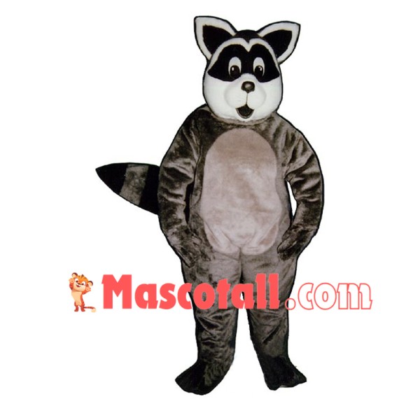 Surprised Gray Raccoon Mascot Costume For Adult 
