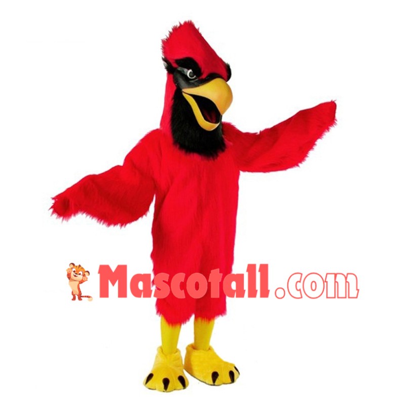 Screaming Cardinal Bird Mascot Costume 