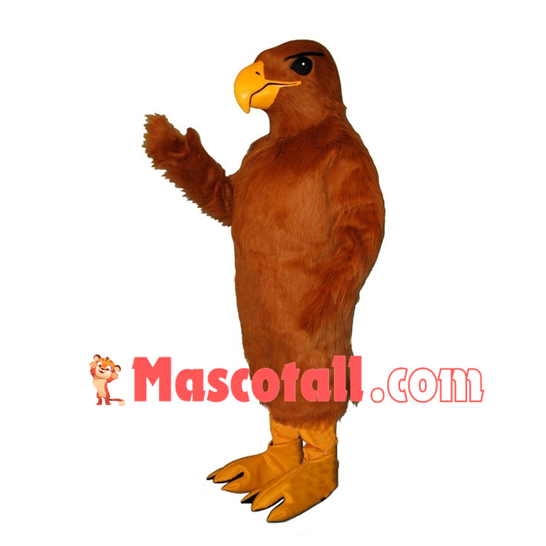 Brown Hawk Mascot Costume 