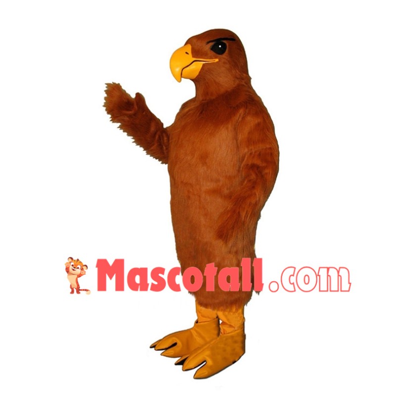 Brown Hawk Mascot Costume 