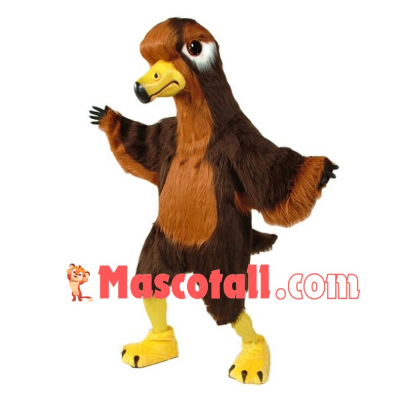 Falcon Long Fur Mascot Costume 