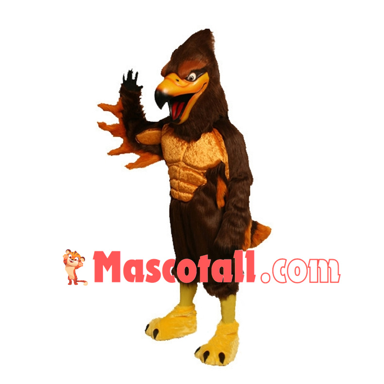 Power Long Crested Eagle Mascot Costume	
