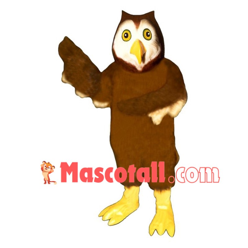 Brown Bran Owl Mascot Costume