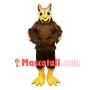 Brown Great Horned Owl  Long Fur Mascot Costume