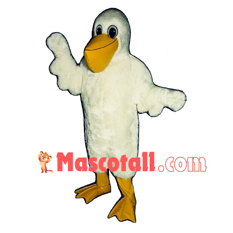 Great White Pelican Mascot Adult Costume