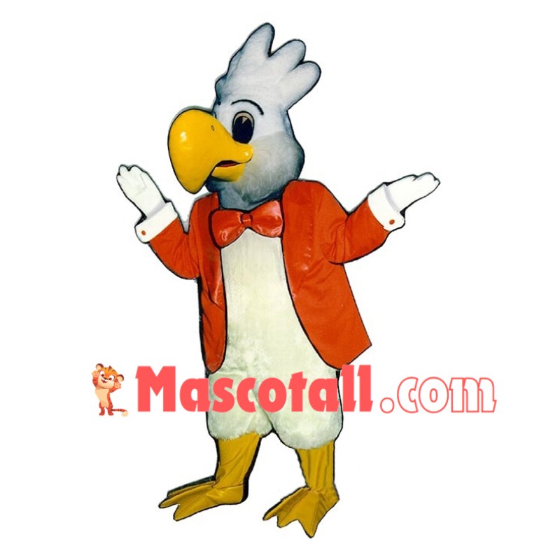 Mr. White Cockatoo Mascot Adult Costume