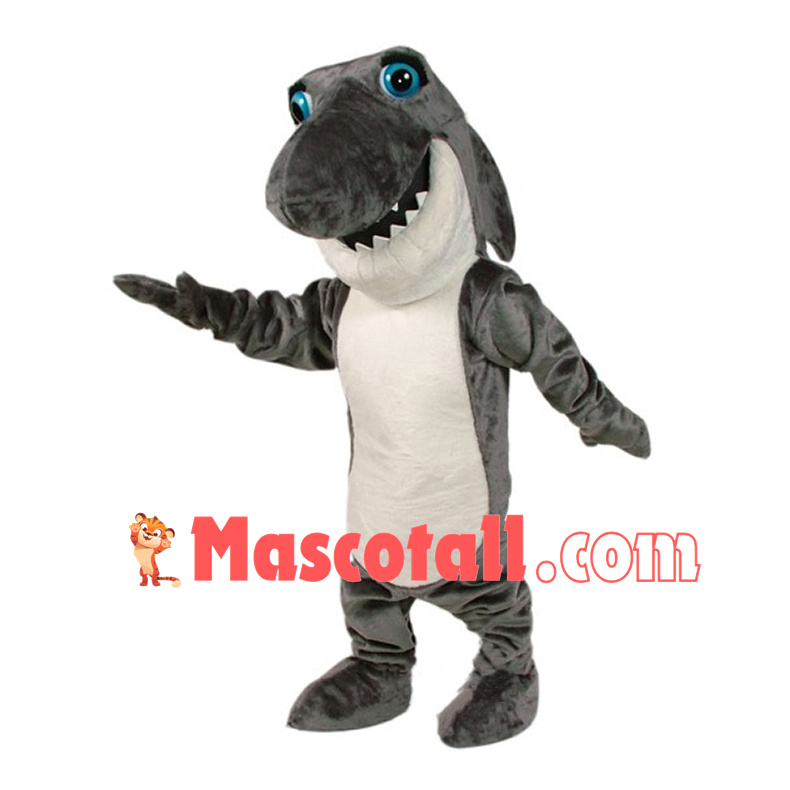 College Shark Mascot Costume