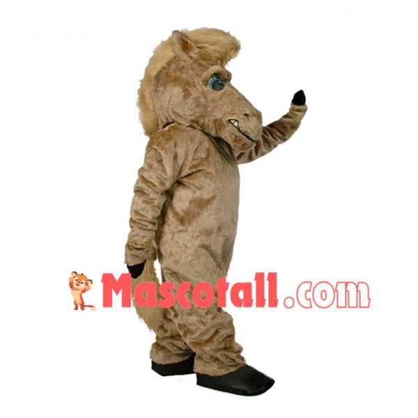 Beige Horse Mascot Costume
