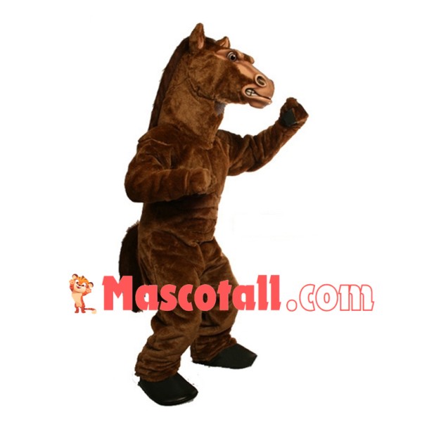 Fierce Brown Horse Mascot Costume