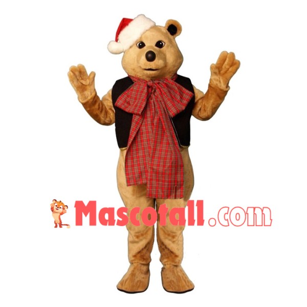 Christmas Party Bear Mascot Costume