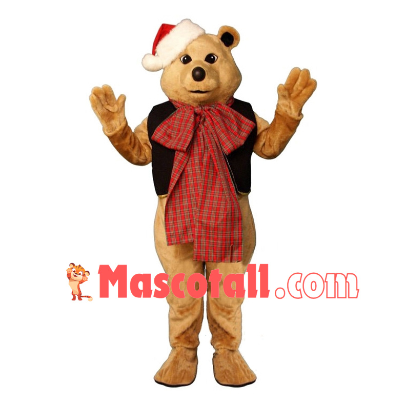 Christmas Party Bear Mascot Costume