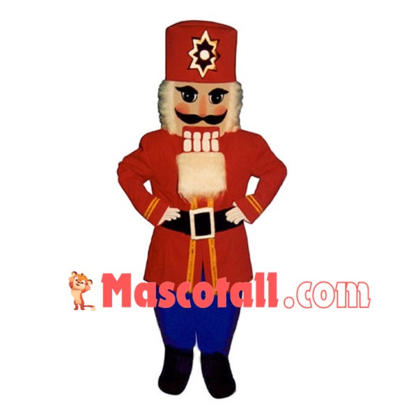 Christmas Wooden Soldier Nutcracker Mascot Costume