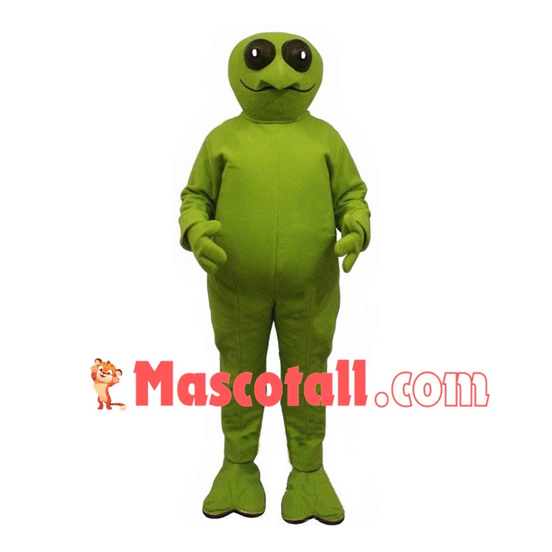 2nd Version Of Green Alien Mascot Costume 
