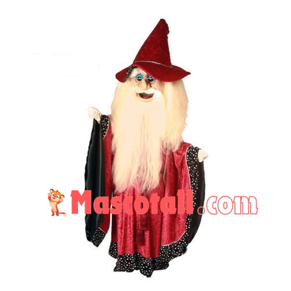 Merlin Wizard Mascot Costume 
