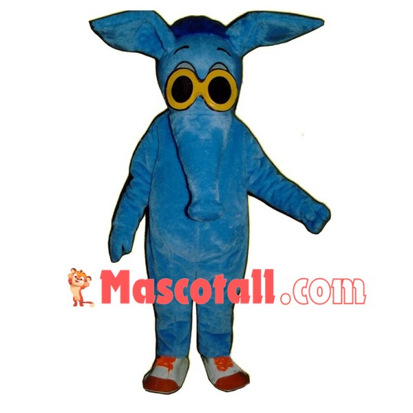 Simply Blue Aardvark Mascot Cartoon Costume 