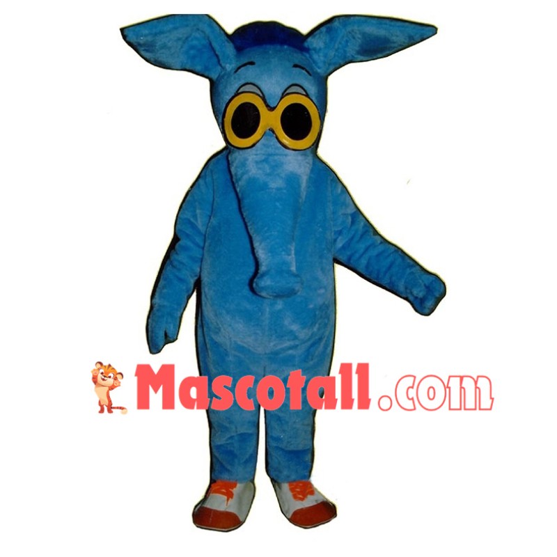 Simply Blue Aardvark Mascot Cartoon Costume 