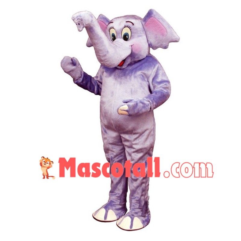Cute Purple Elephant Lightweight Mascot Costume 