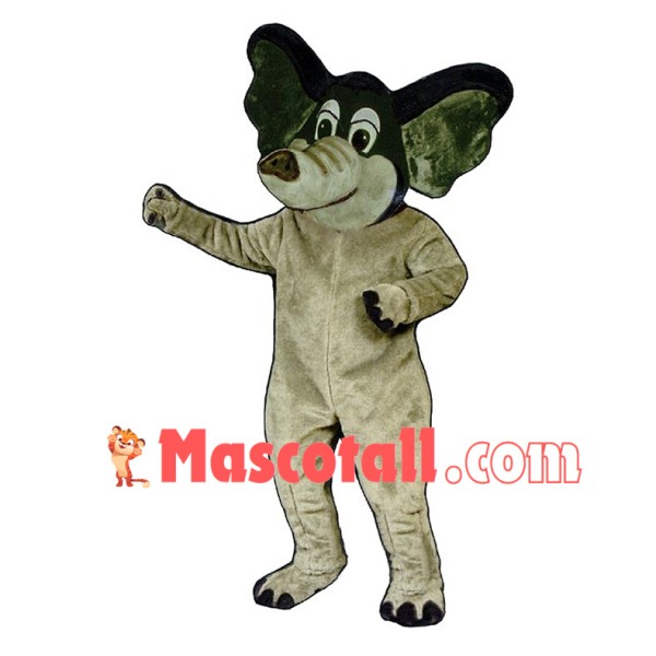 Beige African Elephant Lightweight Mascot Costume
