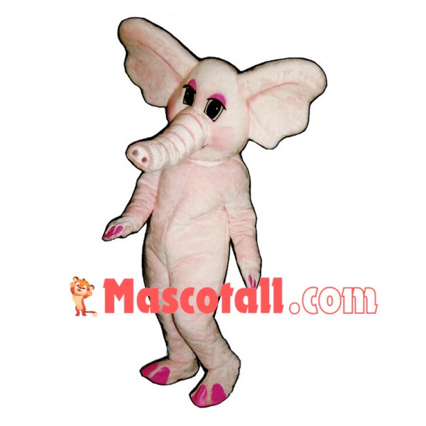 Charming Pink Elephant Lightweight Mascot Costume