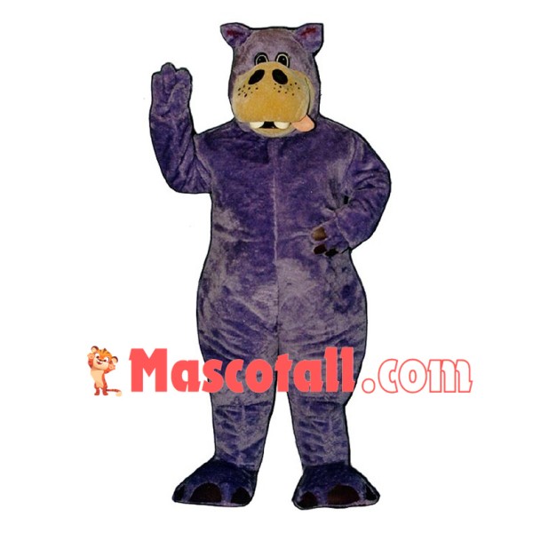 Lovely Herbie the Purple Hippopotamus Lightweight Mascot Costume