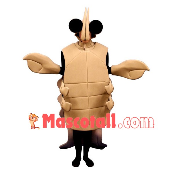 Professional Beige Crayfish Mascot Costume