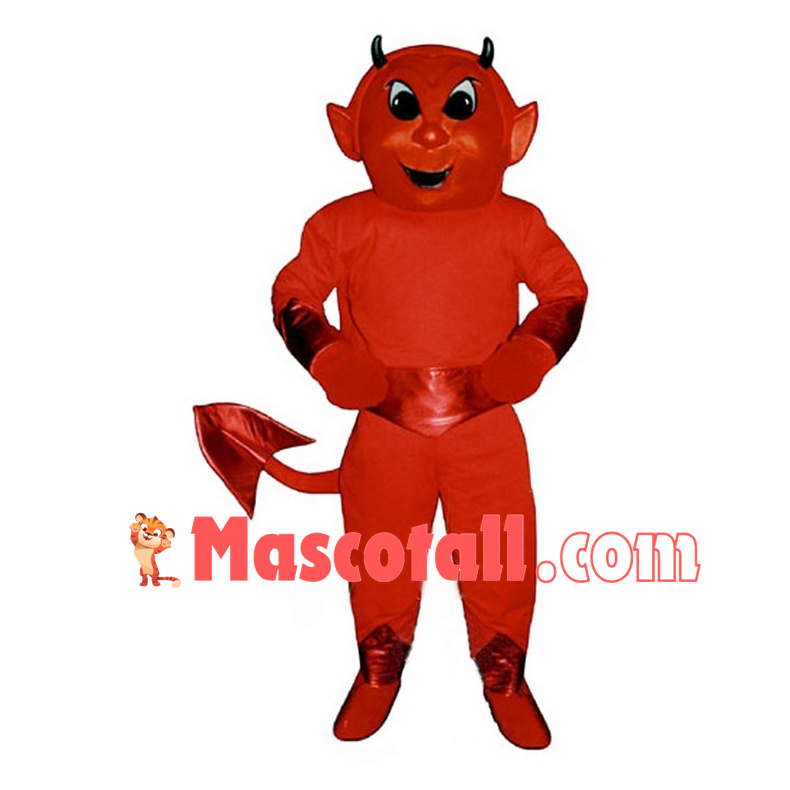 Red Devil Mascot Costume For Adult