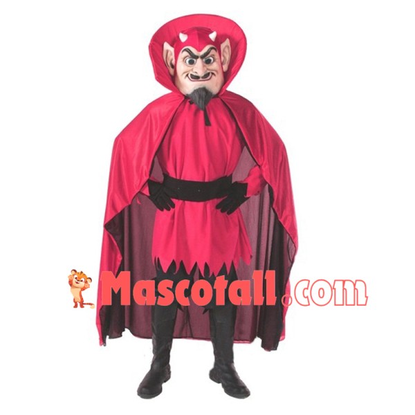 Vintage Style Red Devil Mascot Costume	