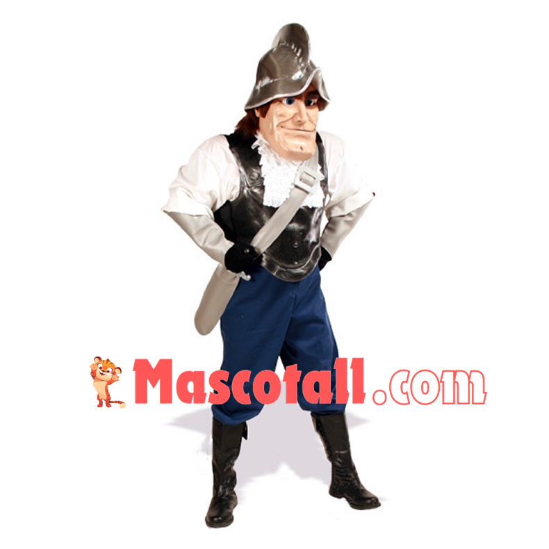 Handsome Spanish Conquistador Mascot Costume	