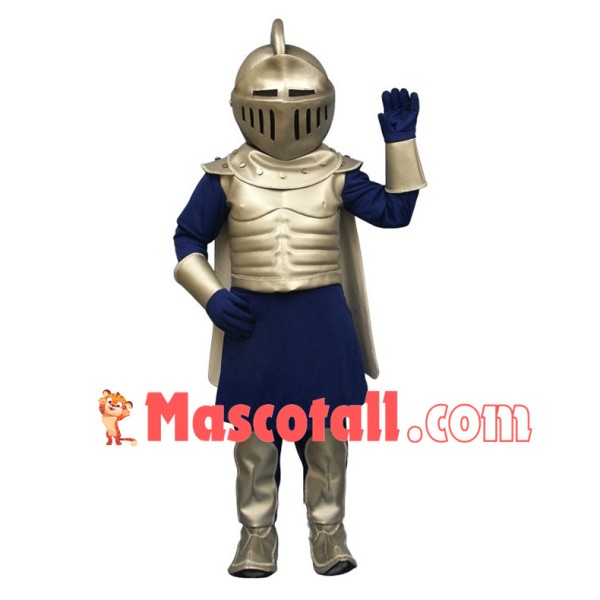 Royal Silver Knight Mascot Costume	