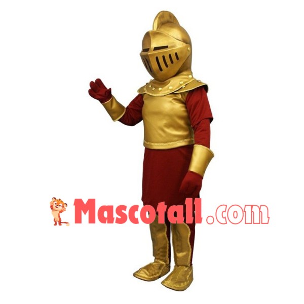 Royal Golden Knight Mascot Costume	