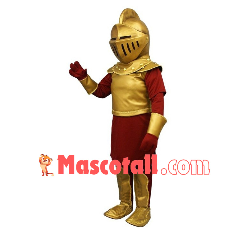 Royal Golden Knight Mascot Costume	