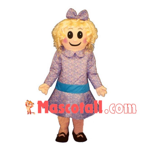Cute Beautiful Little Girl Mascot Costume	