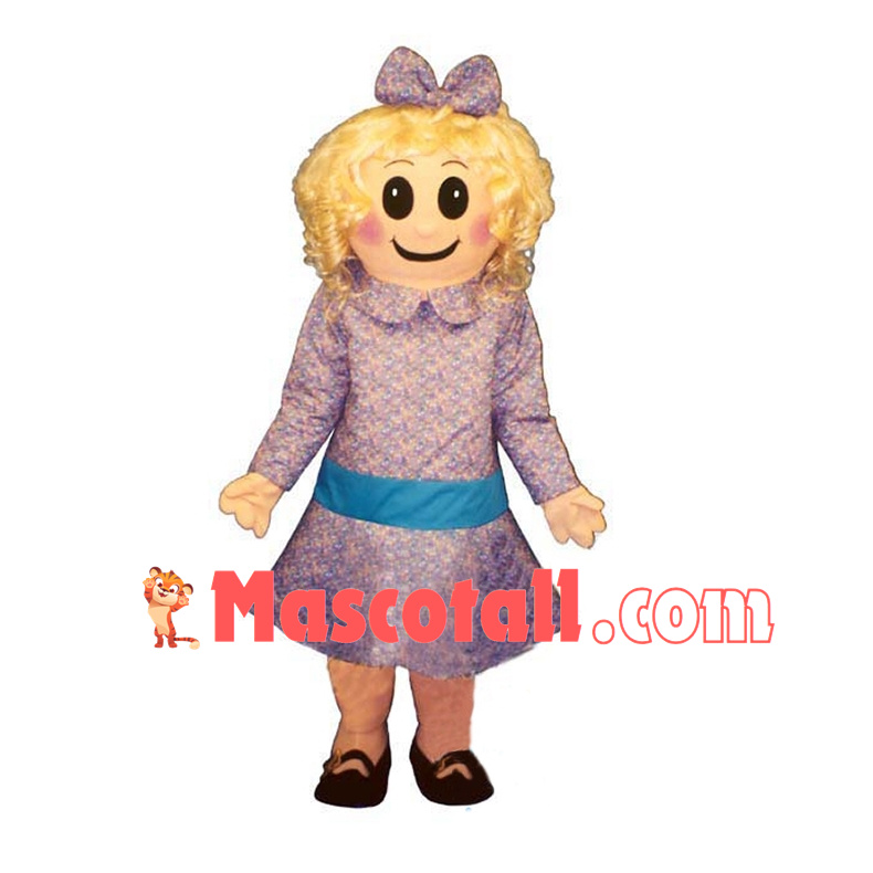 Cute Beautiful Little Girl Mascot Costume	