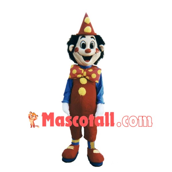 Smiling Clown Boy Mascot Costume	